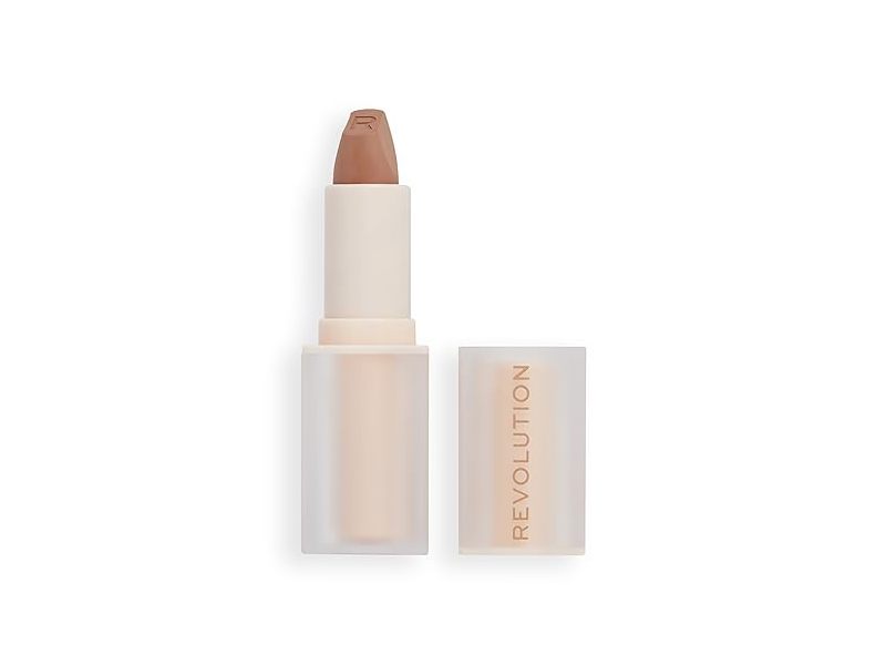 Revolution Beauty Lip Allure Soft Satin Lipstick, Chauffeur Nude, 3.2 g