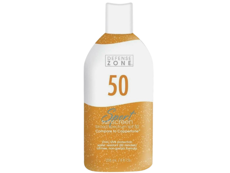 Defense Zone Sport Sunscreen, SPF 50, 8 fl oz/235 mL