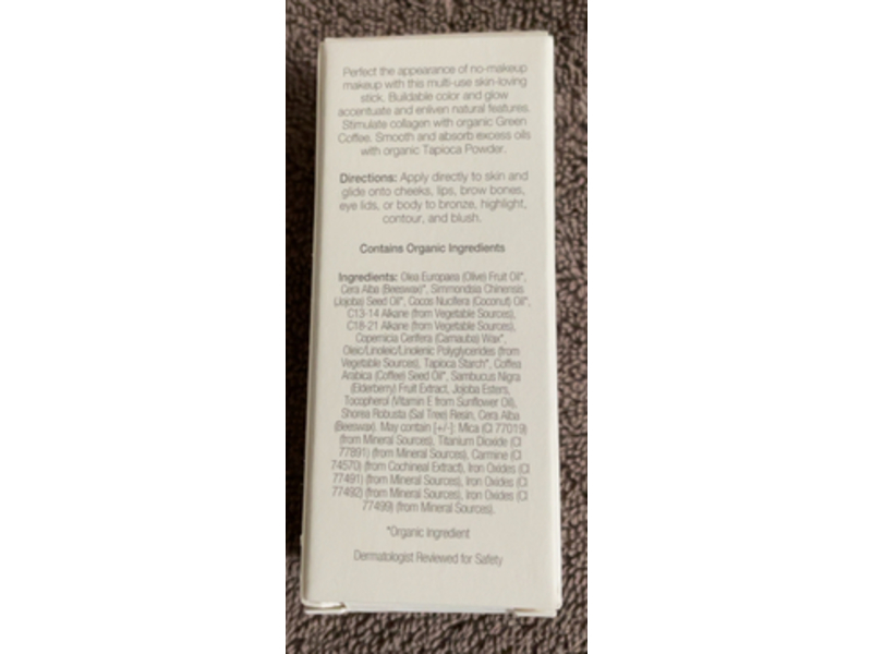 Ogee Hydraganics Sculpted Face Stick, Rose Quartz, 0.28 oz/8 g