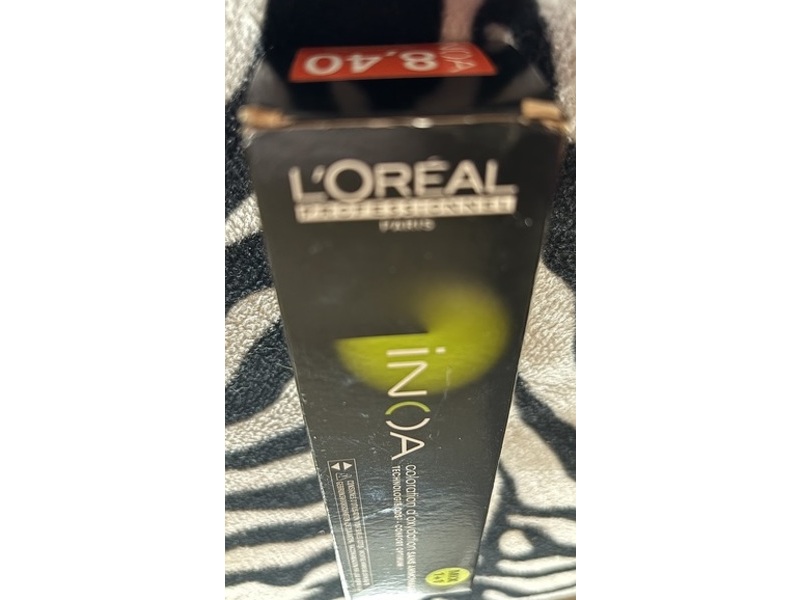 L'Oreal Professionnel Inoa Free Hair Color, 8.40 Light Blonde Copper Nature, 60 mL