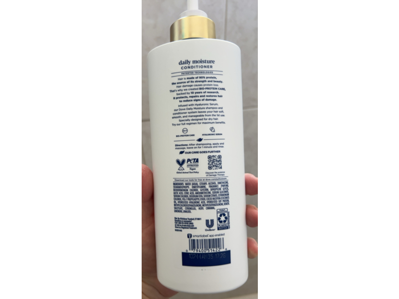 Dove Daily Moisture Damage Therapy Conditioner, 18 fl oz/532 mL