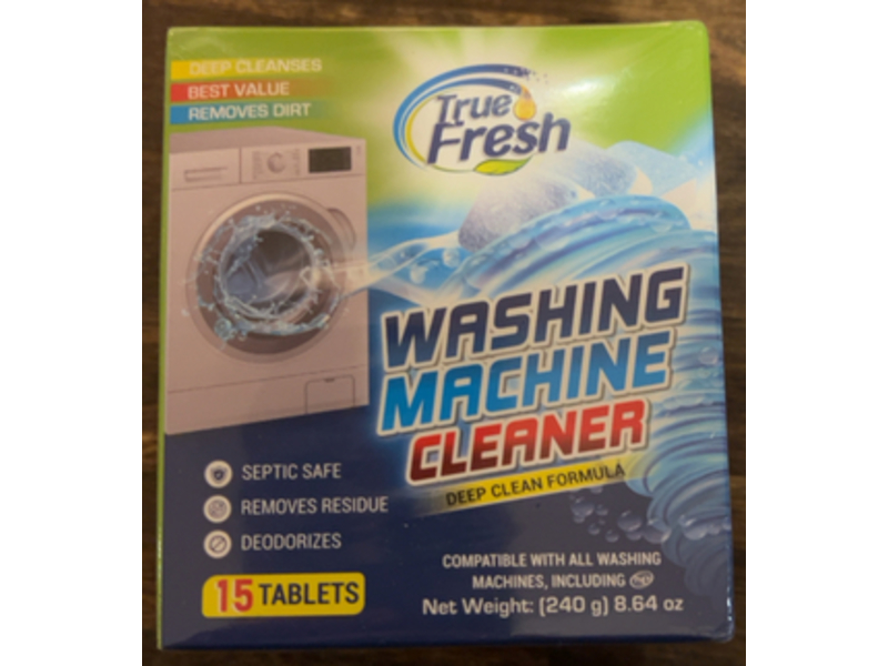 True Fresh Washing Machine Cleaner Tablets, 15 Count, 8.64 oz/240 g