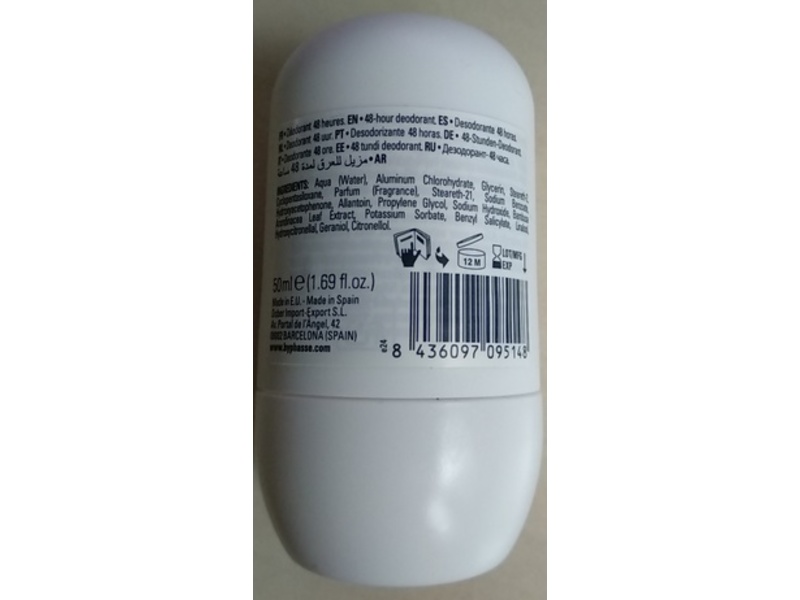 Byphasse 48H Deodorant, Bamboo Extract, 1.69 fl oz/50 mL