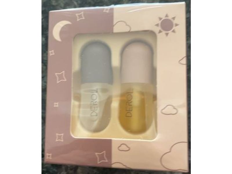 Derol Day And Night Double Effect Lip Plumper Duo Coffret, Lip Care + Lip Maximizer, 5.5 mL