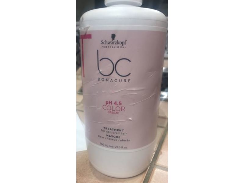 Schwarzkopf Bc Bonacure Treatment For Coloured Hair, Ph 4.5 Color Freeze, 25.3 fl oz/750 mL
