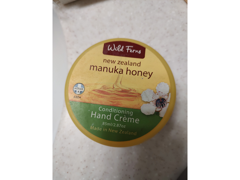 Wild Ferns Hand and Nail Cream, Manuka Honey, 2.87 oz/85 mL