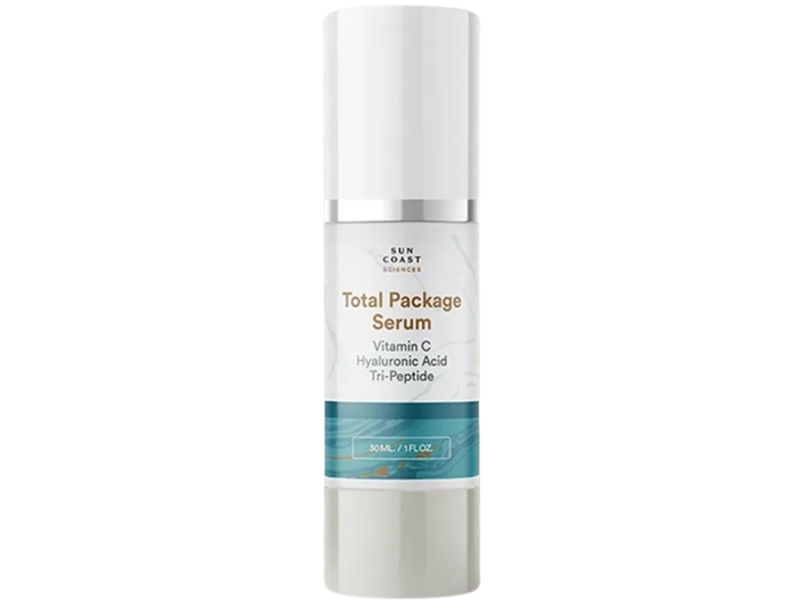 Sun Coast Science Total Package Serum, Vitamin, Hyaluronic Acid & Tri-Peptide, 1 fl oz/30 mL