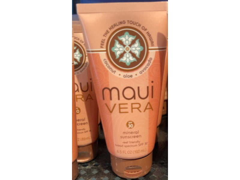 Maui Vera Mineral Sunscreen, SPF 30, 6.5 fl oz/192 mL