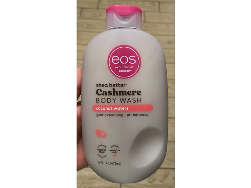Eos Shea Better Cashmere Body Wash, Coconut Waters, 16 fl oz/473 mL