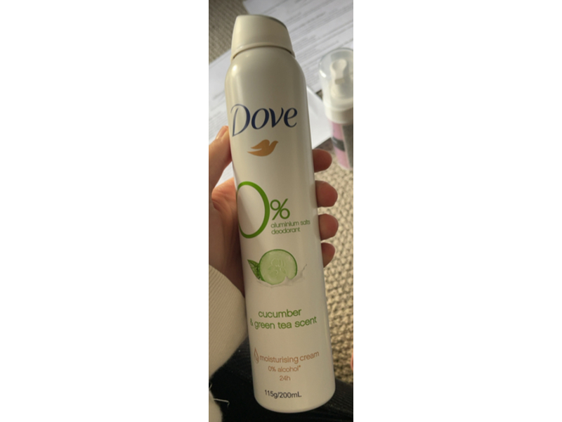Dove Moisturising Cream Deodorant, Cucumber & Green Tea Scent, 115 g