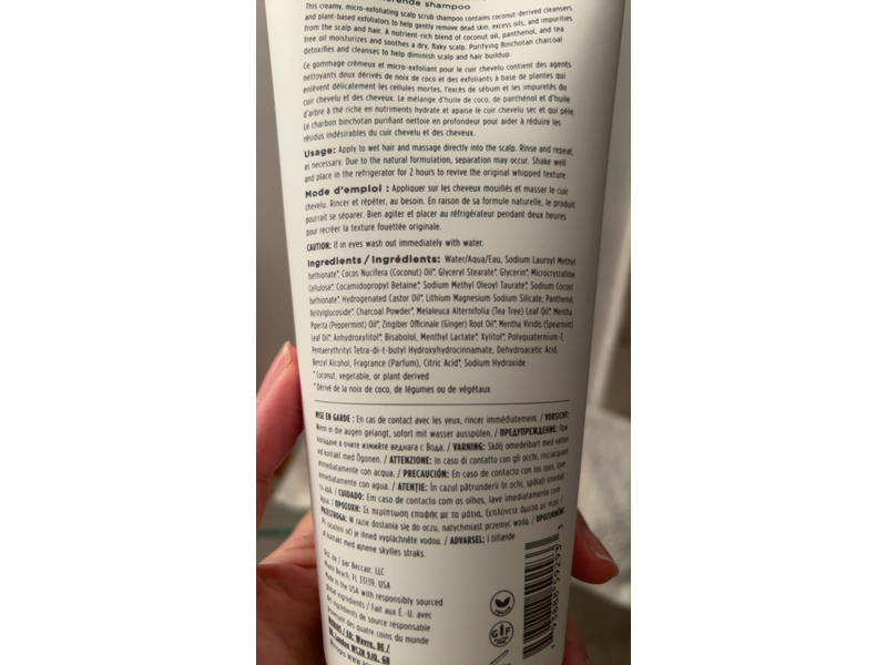 Briogeo Scalp Revival Micro Exfoliating Shampoo, Charcoal + Coconut Oil, 12 fl oz/354 mL