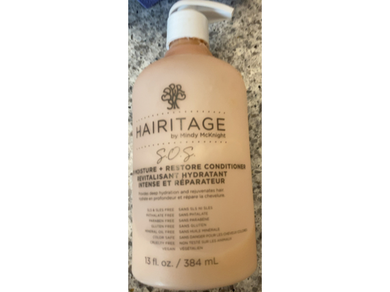 Hairitage S.O.S. Deep Moisture + Restore Conditioner, 13 fl oz/384 mL