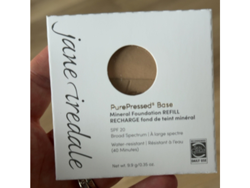 Jane Iredale Pure Pressed Base Mineral Refill Foundation, SPF 20 Warm Silk, 0.35 oz/9.9 g