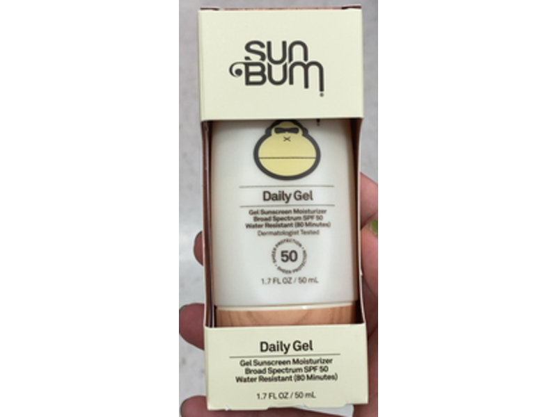 Sun Bum Daily Sunscreen Face Gel, SPF 50, 1.7 fl oz/50 mL