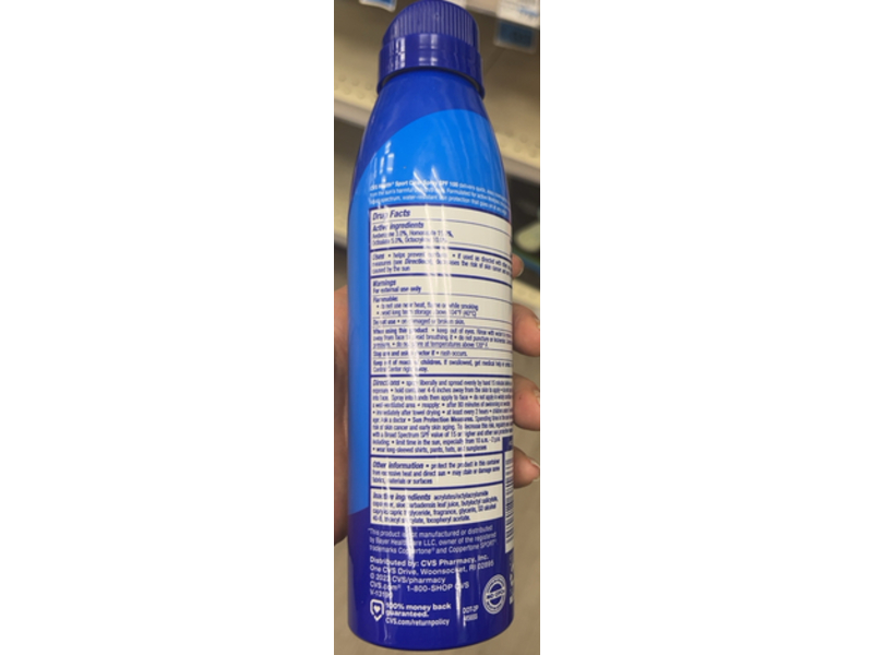 CVS Health Sport Clear Spray, SPF 100, 5.5 oz/156 g