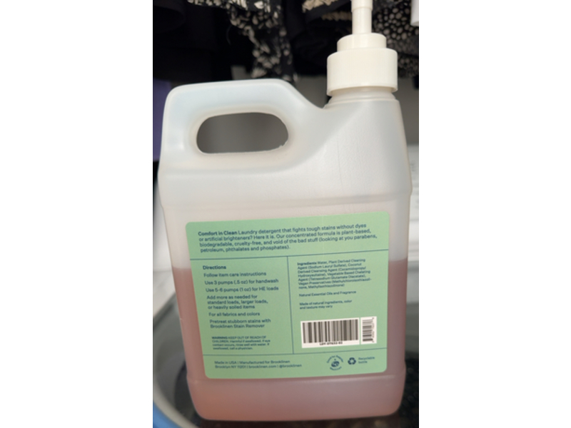 Brooklinen Essential Detergent, Herbal Clean, 32 oz/946 ml