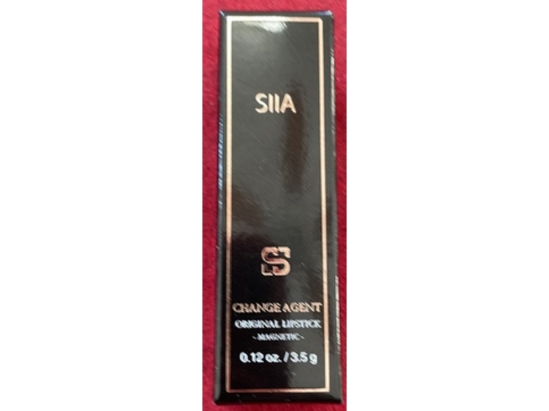 SIia Change Agent Original Lipstick, O 689 Black Pepper, 0.12 fl oz/3.5 g