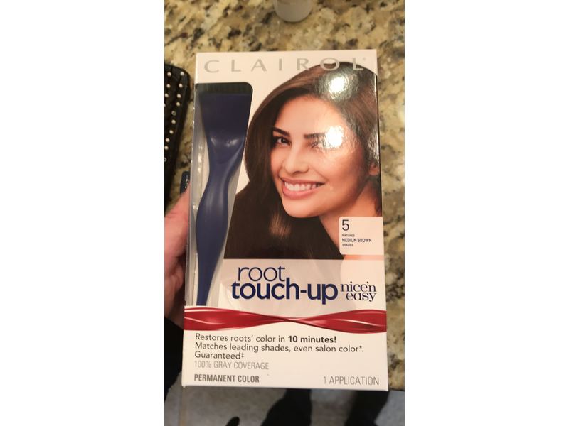 Clairol Nice 'n Easy Root Touch-Up, Medium Brown, 1 Application