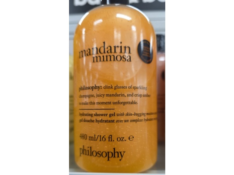 Philosophy Hydrating Shower Gel, Mandarin Mimosa, 16 fl oz/480 mL