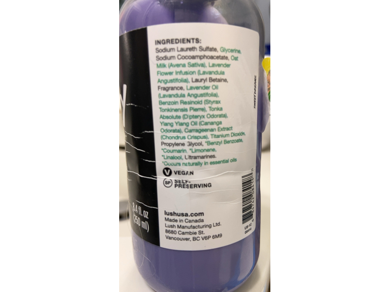 Lush Sleepy Shower Gel, 8.4 fl oz/250 mL