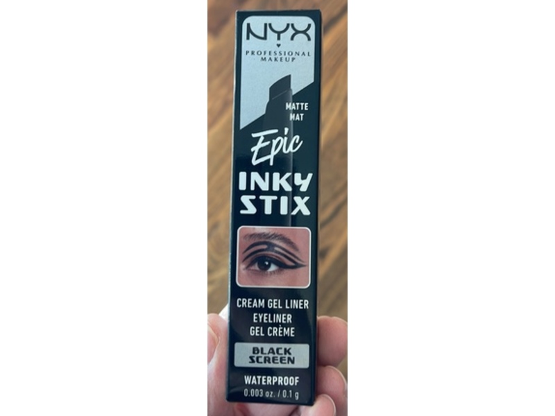 NYX Professional Makeup Matte Epic Inky Stix Gel Eyeliner, Black Screen, 0.003 oz/1.0 g