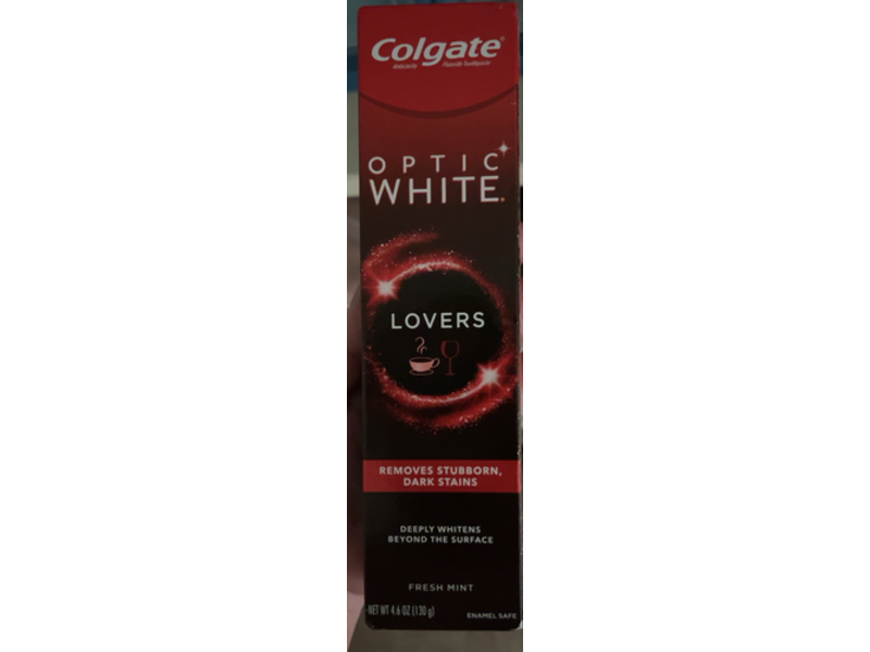 Colgate Optic White Toothpaste, Fresh Mint, 4.6 oz/130 g