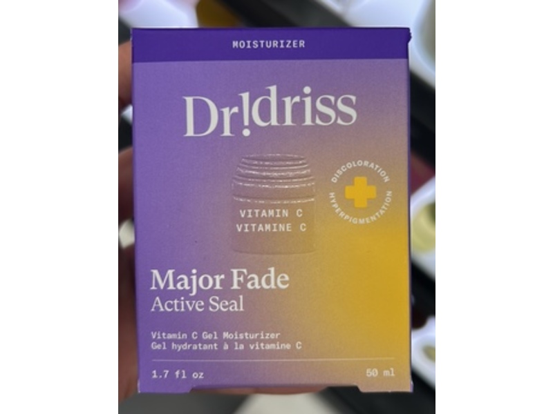 Dridriss Major Fade Active Seal Gel Moisturizer, 1.7 fl oz/50 mL