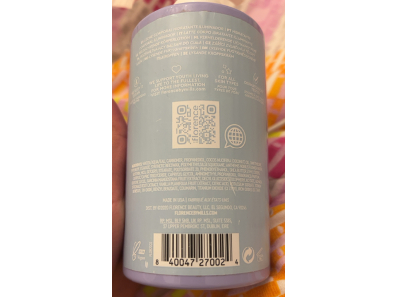 Florence By Mills Mirror Magic Illuminating Body Moisturizer, 10 oz/ 300mL