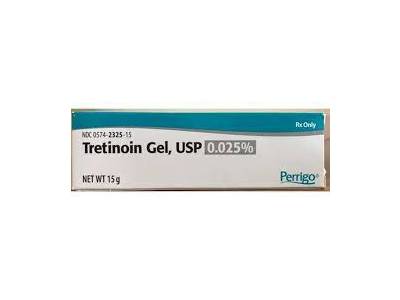 Tretinoin 0.025% Topical Gel, 15 Grams, Perrigo (RX)