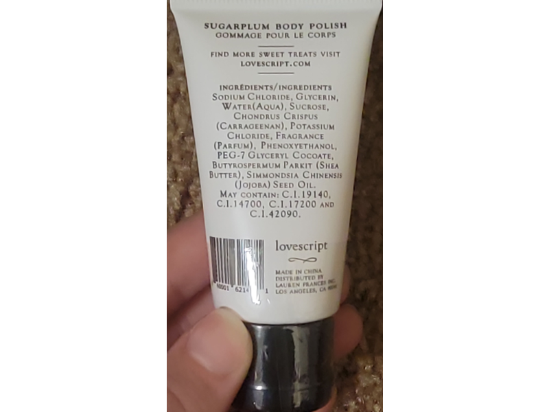 Lovescript Body Polish, Lauren Frances, 1 fl oz/30 mL