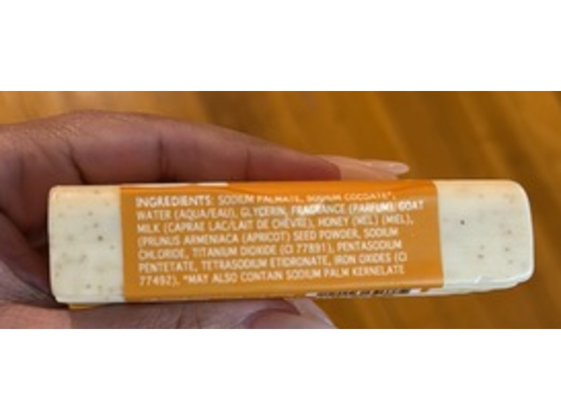 San Francisco Saltt Company Clean & Caprine Goat Milk Bar Soap, Honey Scent + Exfoliating Apricot Shell, 4 oz/113 g