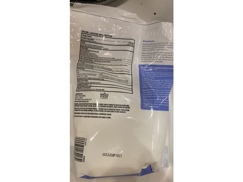 365 By Whole Foods Market Epsom Salt, 96 oz/2.27 kg