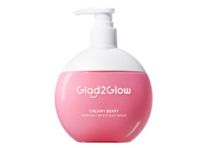 Glad2Glow Overnight Night Body Serum, Creamy Berry, 300 mL