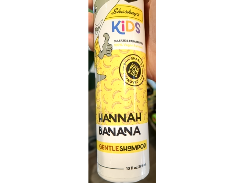 Sharkey's Kids Gentle Shampoo, Hannah Banana, 10 fl oz/295 mL