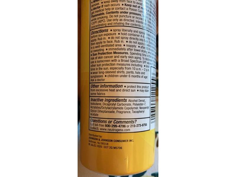 Neutrogena Beach Defense Sunscreen Spray, SPF 60+, 8.5 oz/240 g, Pack Of 2