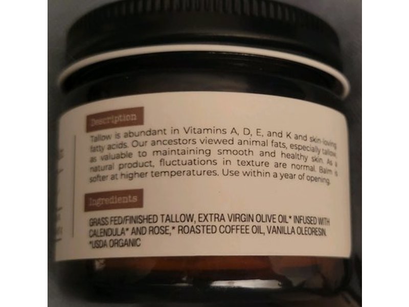 Hearth & Homestead Whipped Tallow Balm, Coffee Vanilla, 1.3 oz/37 g