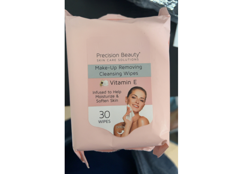 Precision Beauty Make-Up Removing Cleansing Wipes, Vitamin E, 30 Count
