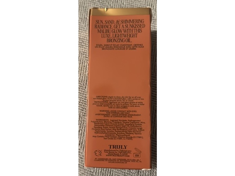 Truly Sun Drops Bronze Body Glow, Cocoa Extract + Turmeric + Ectoin + Squalane & Polyphenol Boost, 3.1 fl oz/90 mL