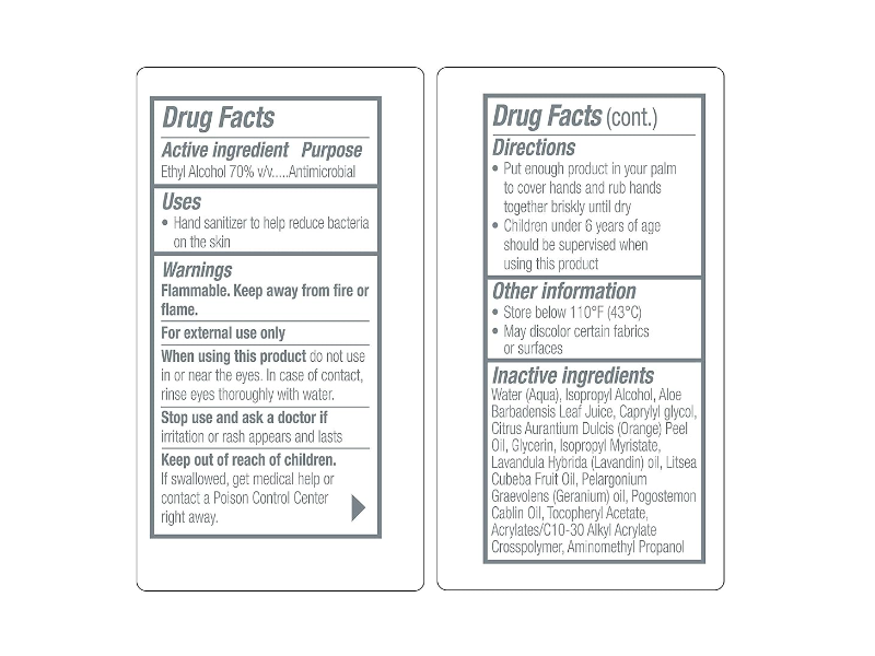 Purell Naturals Advanced Hand Sanitizer, 8 fl oz/236 mL