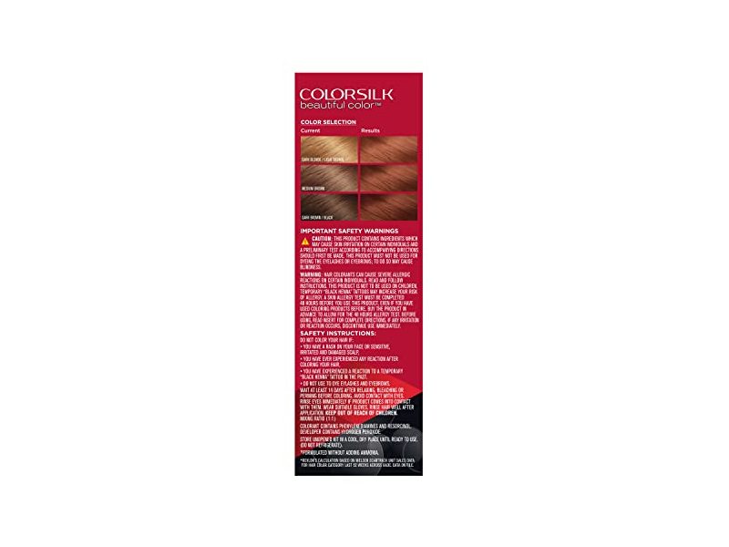 Revlon Colorsilk Beautiful Color Long Lasting Permanent Hair Color, 1 Application 42 Medium Auburn