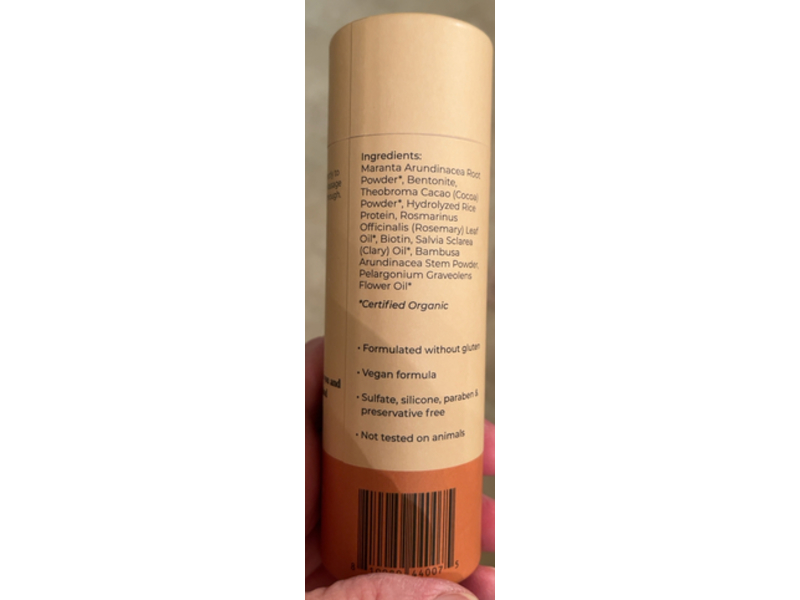 The Earthling Co. Dry Shampoo, Dark Hair, 2.6 oz/74 g