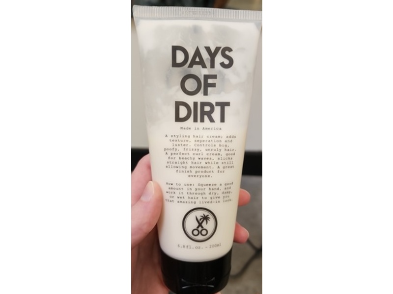 California Born Days of Dirt Hair Styling Cream, 6.8 fl oz/200 mL