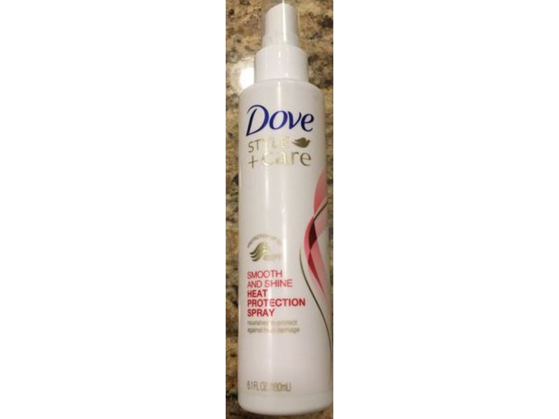 Dove Style + Care Smooth & Shine Heat Protection Spray, 6.1 fl oz/180 mL