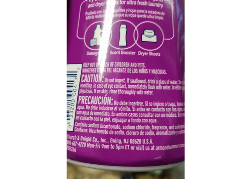 Arm & Hammer Clean Scentsations Odor Blasters In-Wash Scent Booster, Fresh Burst, 24 oz/680 g, Pack Of 2