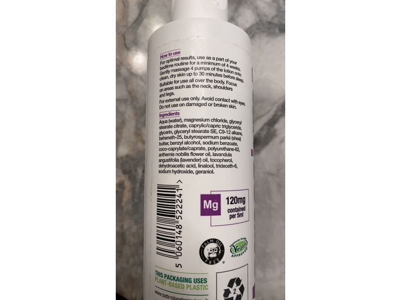 BetterYou Magnesium Sleep Body Lotion, 6.08 fl oz