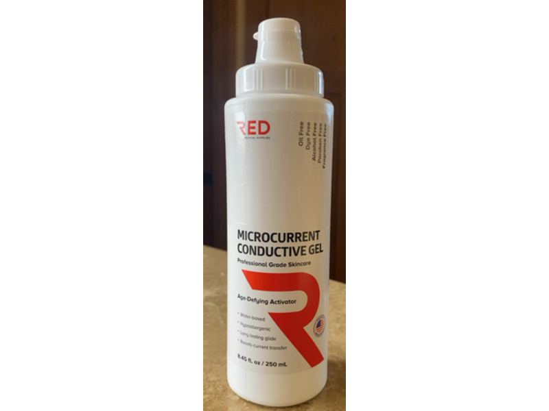 Red Microcurrent Conductive Gel, 8.45 fl oz/250 mL