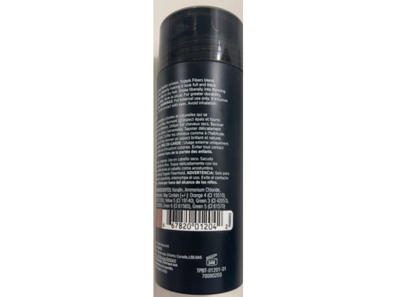 Toppik Hair Building Fibers, Light Brown, 27.5 g/2.97 oz