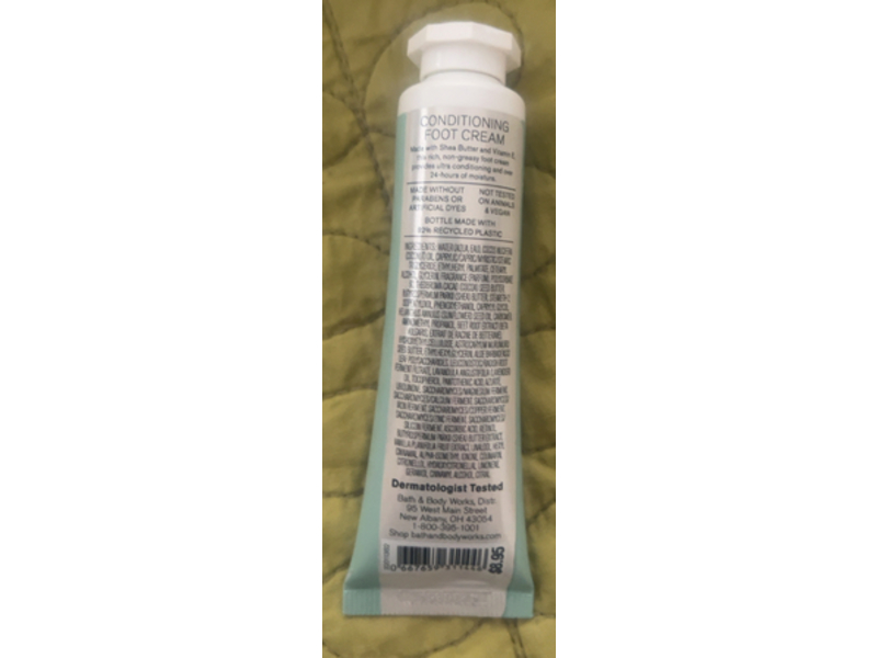 Bath & Body Works Conditioning Foot Cream, 1 fl oz/29 mL