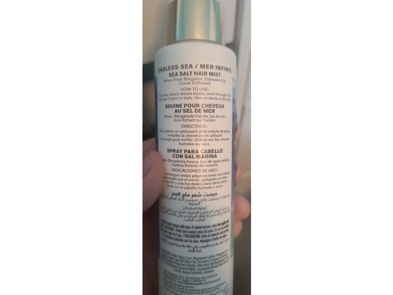 Bath & Body Works Hair Mist, Endless Sea, 4.9 fl oz/145 mL