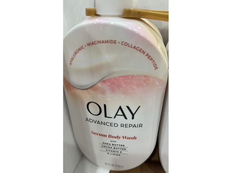Olay Advanced Repair Serum Body Wash, Hyaluronic, Niacinamide, Collagen Peptide, 35 fl oz/1.03 L